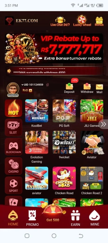EK77 Game APK Download Pakistan