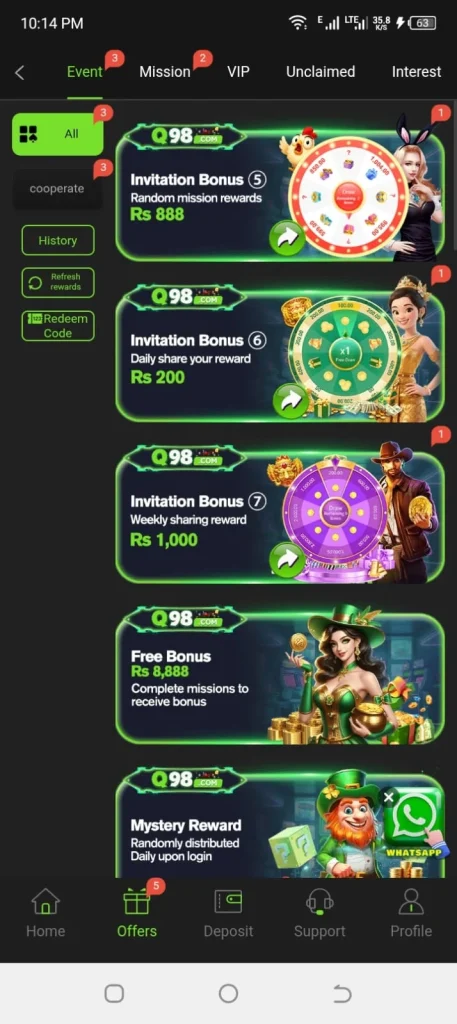 Q98 Game APK Download Pakistan